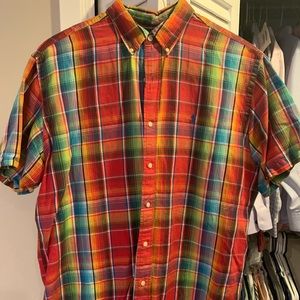 Polo Short Sleeve Button Down Men’s Size XL